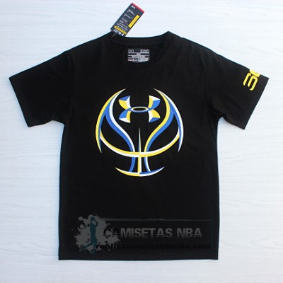 Camiseta Manga Corta Under Curry Negro